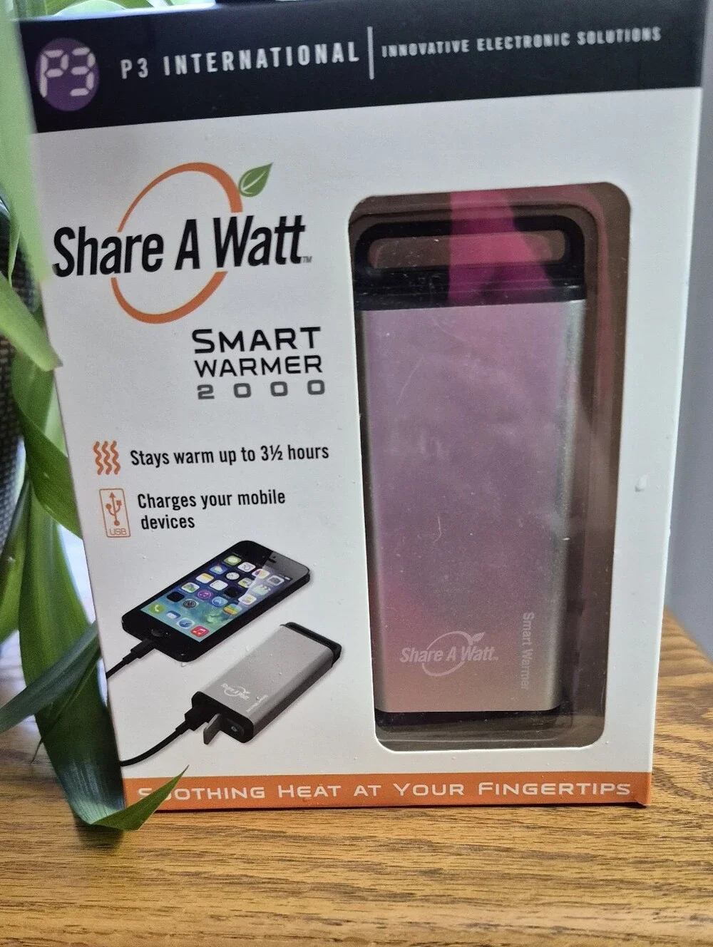 Smart Warmer 2000 Portable Hand Warmer & Power Bank - Gray. NEW IN BOX